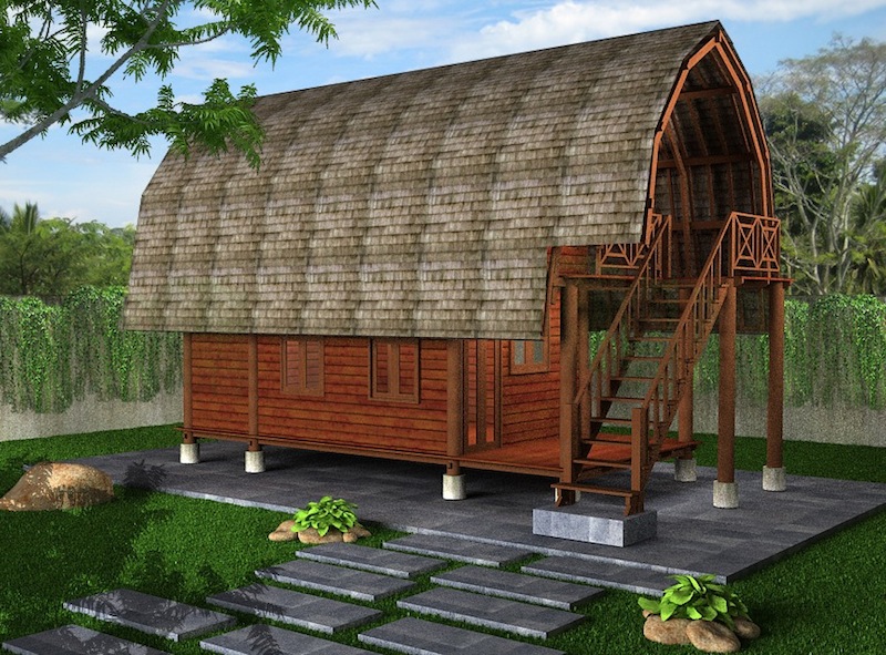 maison bois en kit indonesie